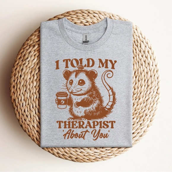 Handmade Tops - Funny Therapy T-Shirt